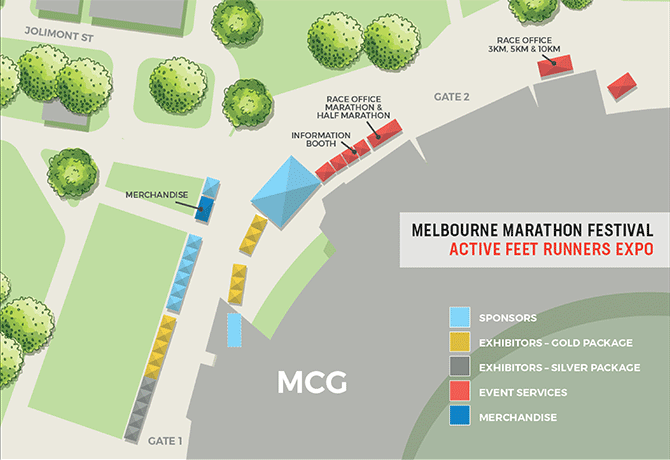 メルボルンマラソンEXPO MAP